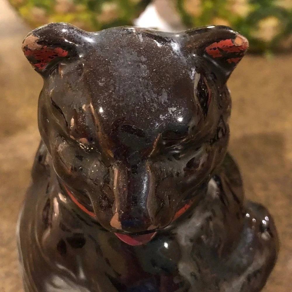 Redware Batlin Bear Teapot Creamer Vintage Kitsch 50s Novelty Farmhouse Eclectic